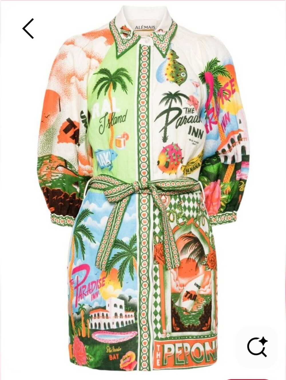 Alemais Alan Berry Belted Dress